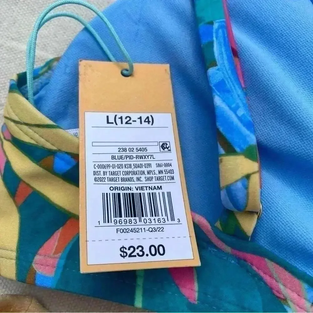 Kona sol‎ bikini colorful top size L, gold, bottom, high waisted size M_4